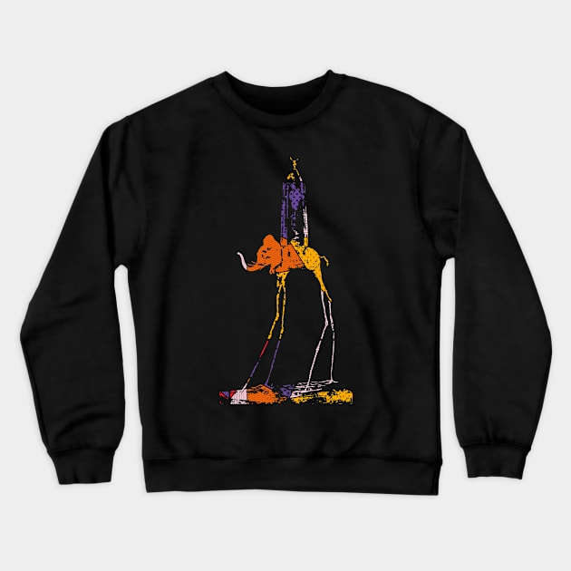 space elephant 1 Crewneck Sweatshirt by big_owl